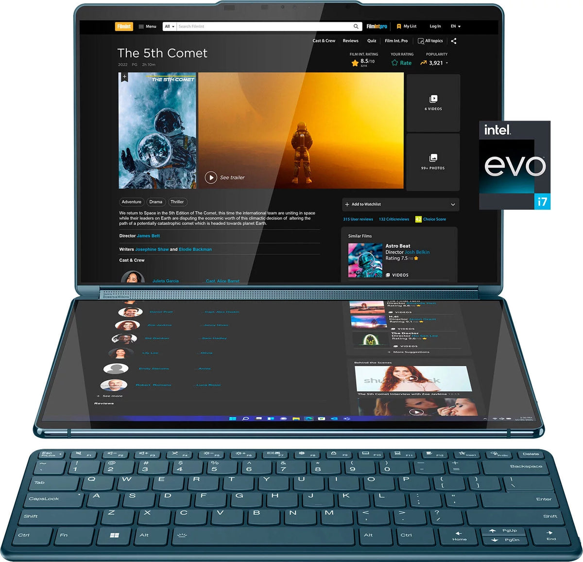 13.3" 2.8K Dual Screen OLED Touch Laptop W7661