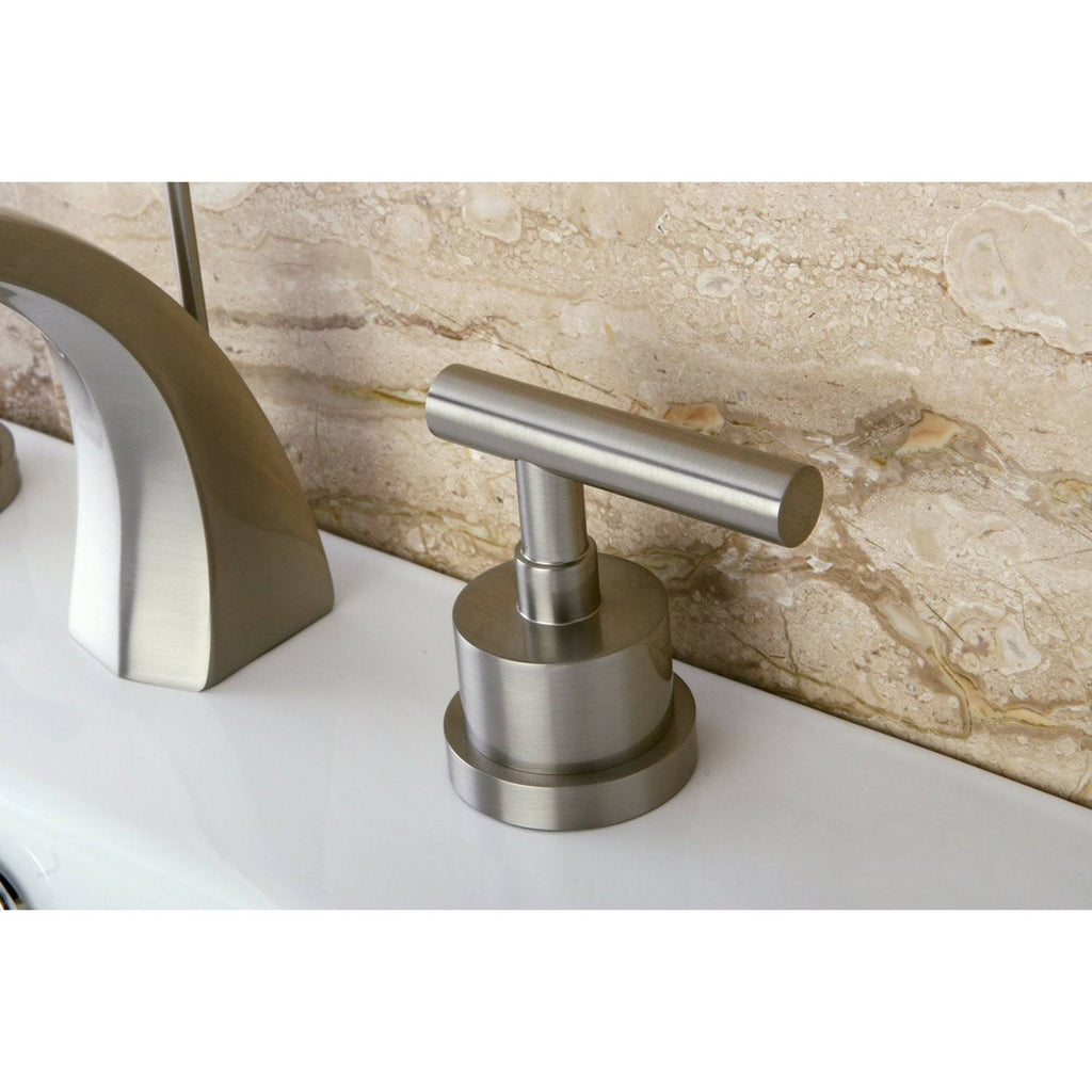 8-Inch Widespread Solid Brass Bathroom Faucet Polished Brass W857
