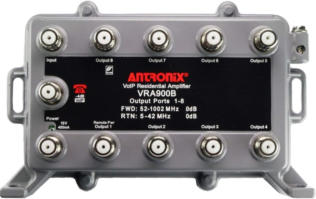 9 Port Bi-Directional Cable TV Splitter Signal Booster Amplifier H785