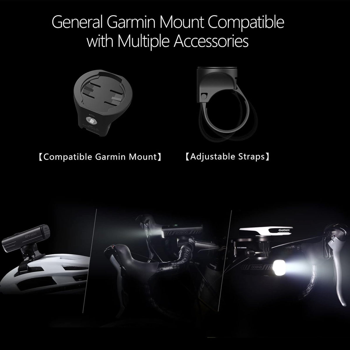 Bike Headlight with CREE LED, IPX7, 4000mAh Battery, Pack of 2 U160284