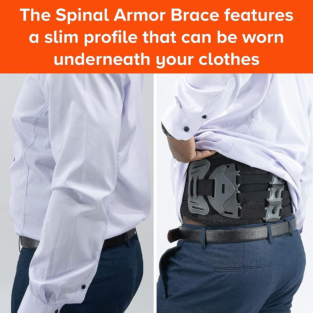 Breathable Adjustable Lumbar Support Back Brace S550646