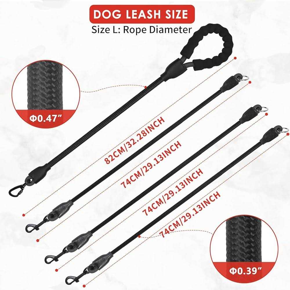 Heavy Duty 3 Way No Tangle Dog Leash with Padded Handle X87312