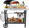 Outdoor Grill Cart Table with Wheels P157