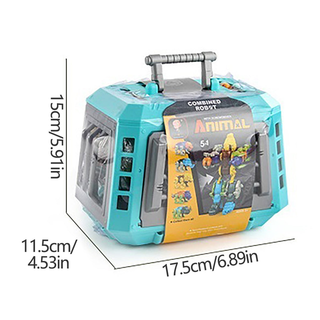 Take Animals Toys Learning Educational Toy Building Sets With Manual Drill And 5 Animals M211044