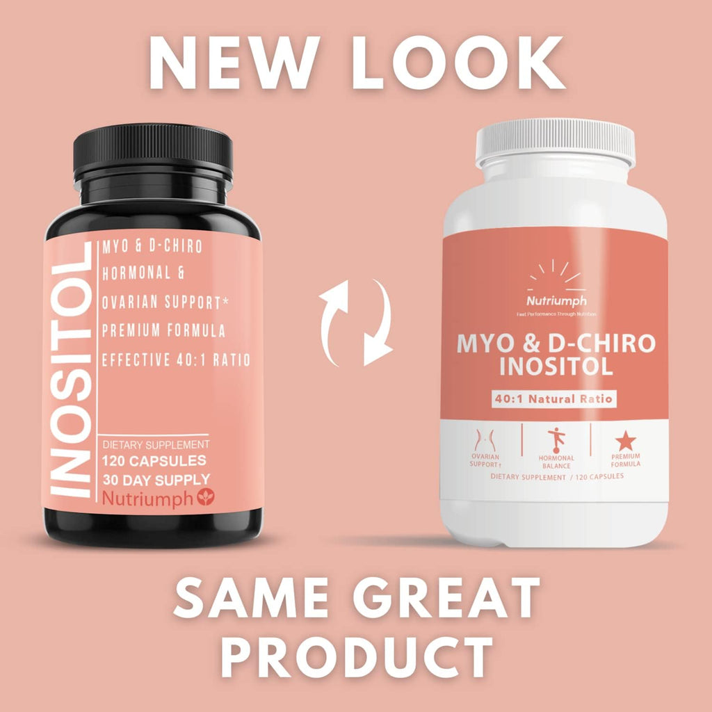 120 Capsules Myo Inositol and D Chiro Inositol Supplement W1696