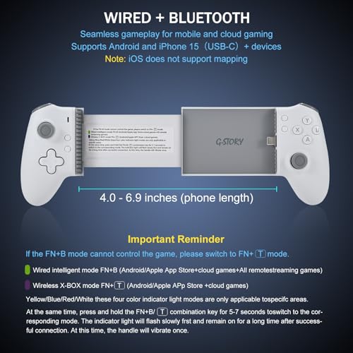 Midnight USB-C Bluetooth Mobile Gaming Controller G71561