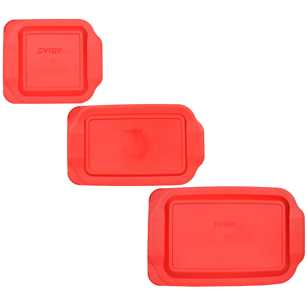 Red Plastic Covers for Pyrex Baking Dishes V647800