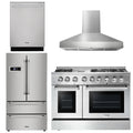 48 Propane Gas Burner Electric Oven Range Range Hood Refrigerator Dishwasher G5239