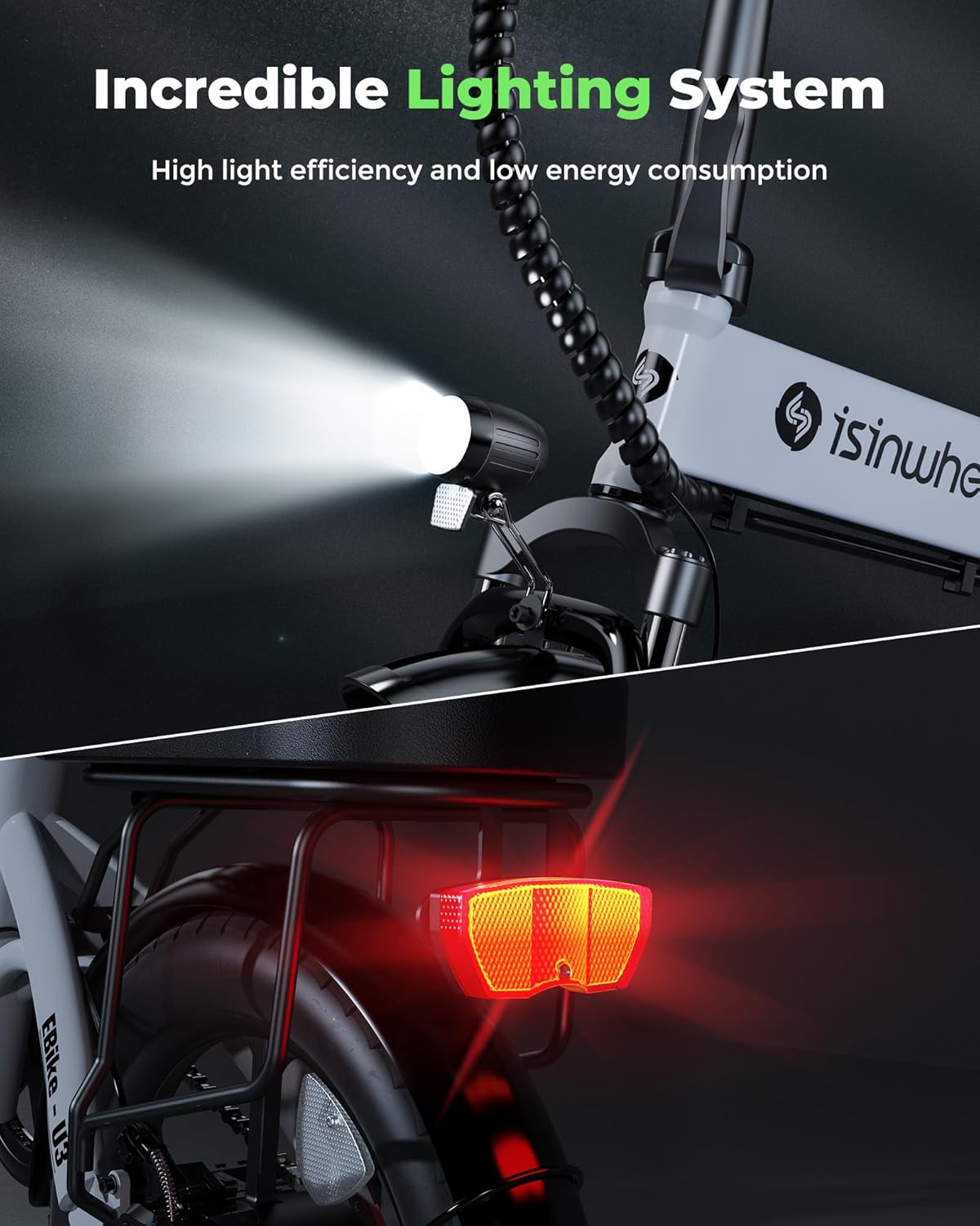 16" Foldable Electric Bike, 500W, 19 MPH, 45 Miles D284498