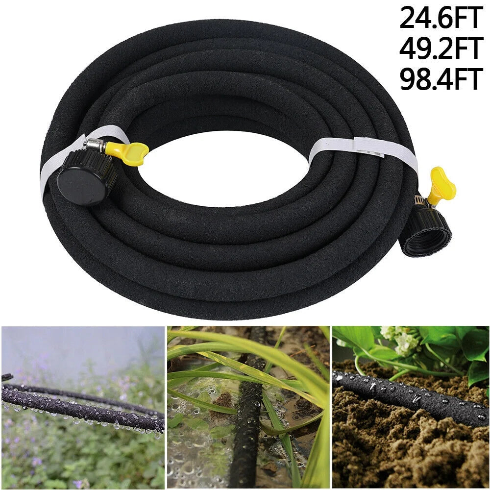 25/50/98FT Porous Soaker Drip Line Hose U54487