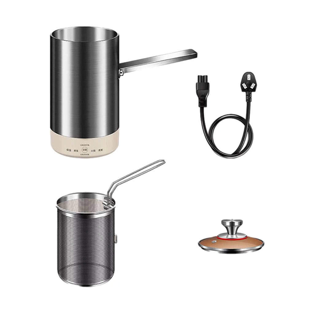 Electric Deep Fryer Pot with Lid and Hook I37893