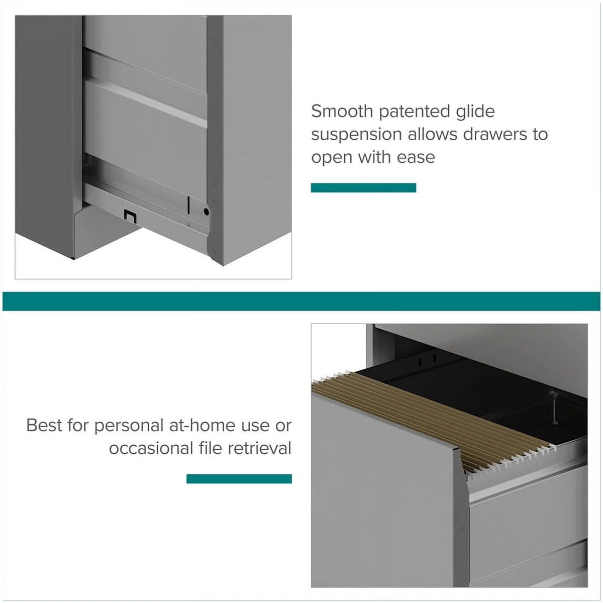 3 Drawer Metal File Cabinet with Lock I637