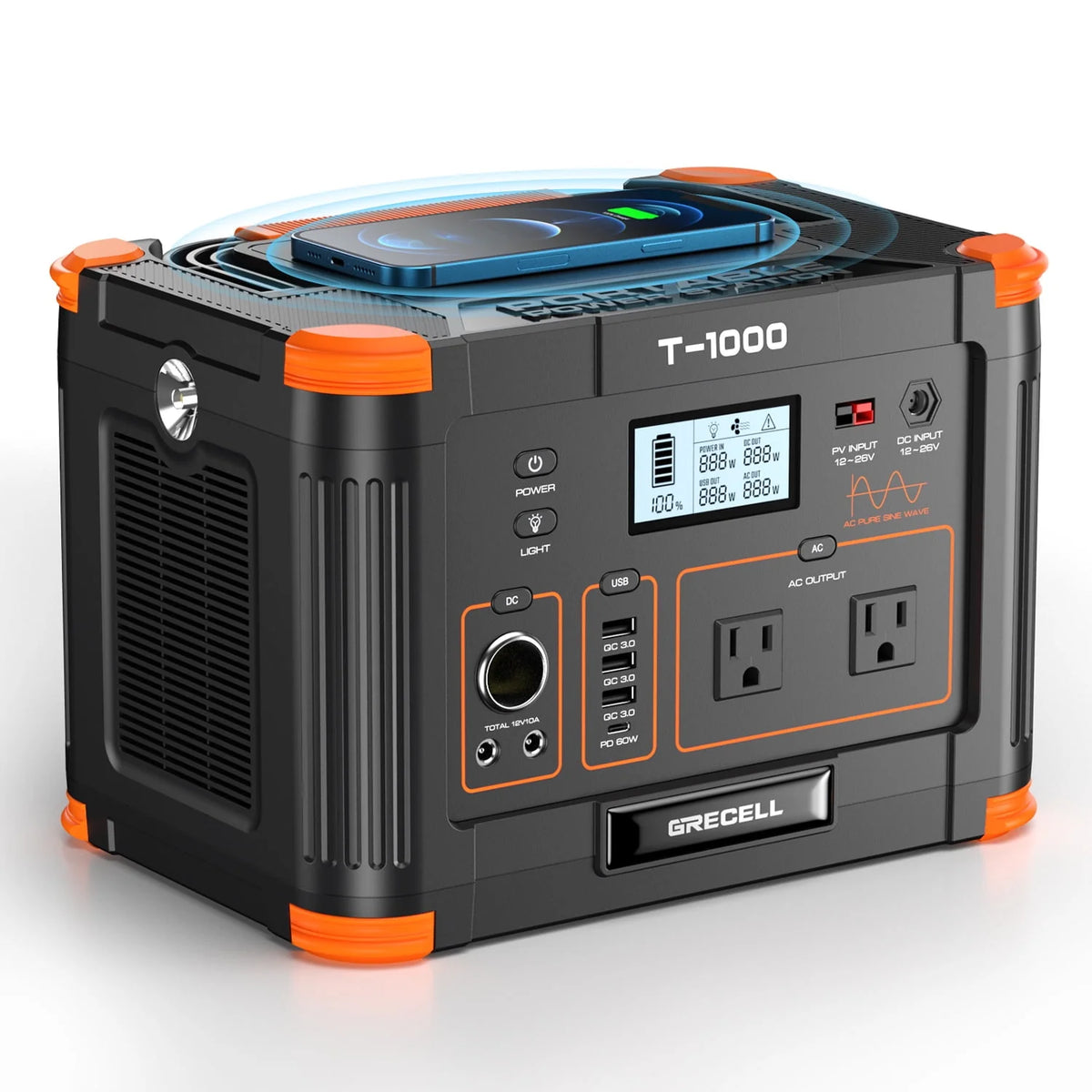 1000W 999Wh Portable Power Station M9568