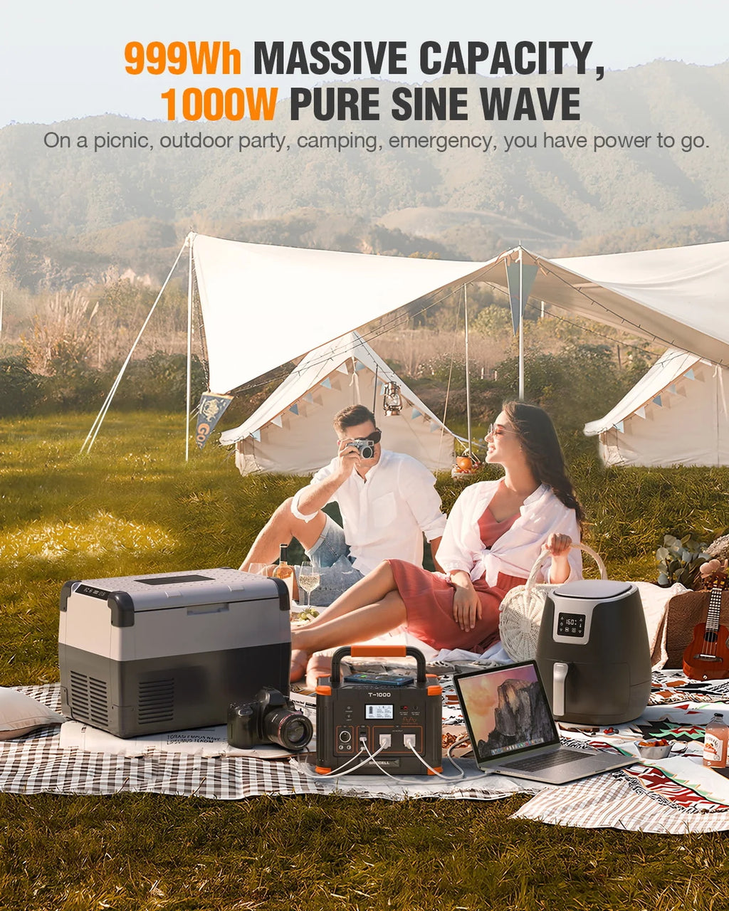 1000W 999Wh Portable Power Station M9568
