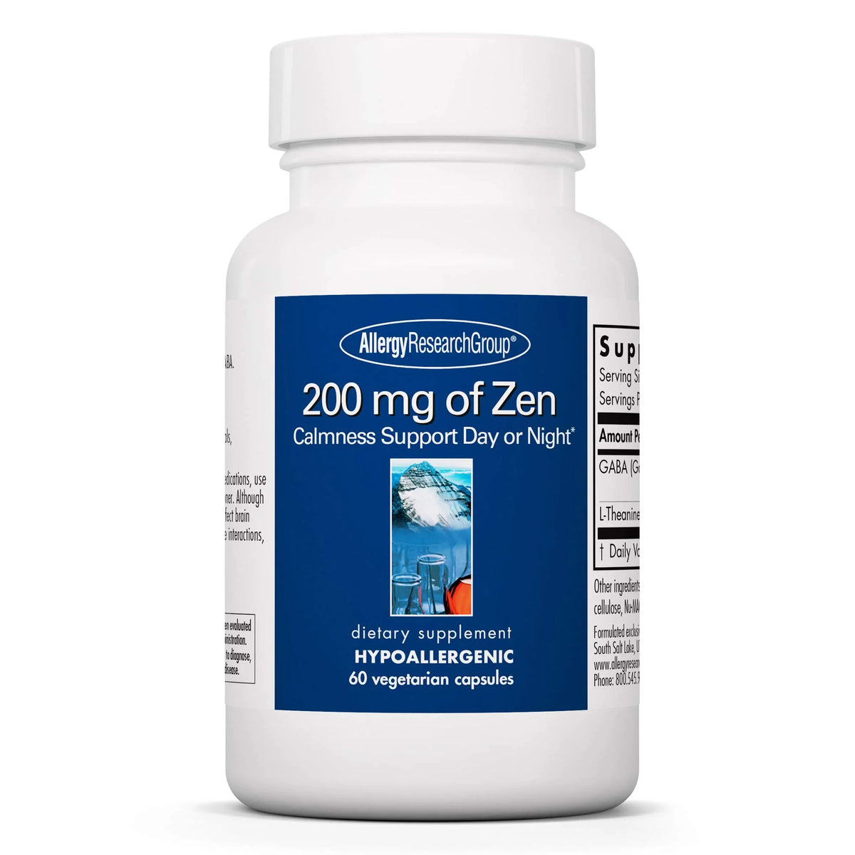 200 mg GABA L-Theanine Vegetarian Capsules 60 Count S8115