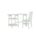 White Wood Study Desk With Chair Z3357