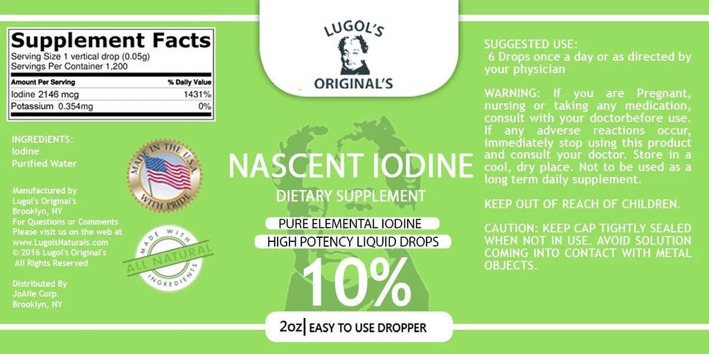 2 oz Nascent Iodine Liquid Drops O37634