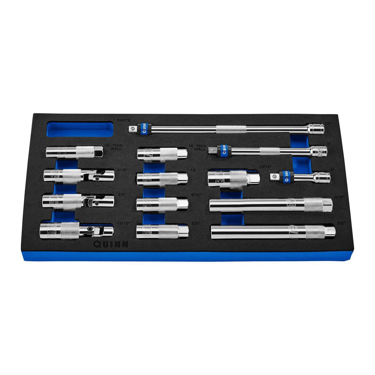 3/8 in. Drive SAE and Metric Spark Plug Socket Set, 14-Piece Q943