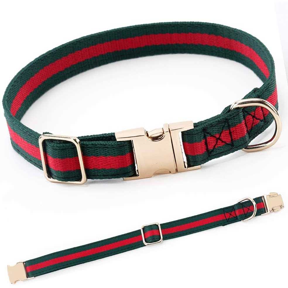 Adjustable Dog Collar with Metal Buckle I56757