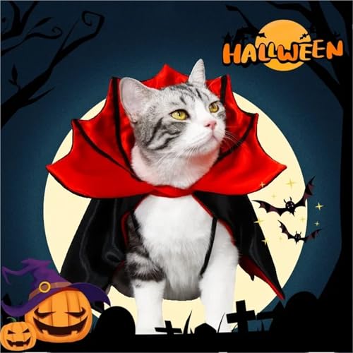 4-Piece Halloween Pet Cosplay Vampire Cloak H588