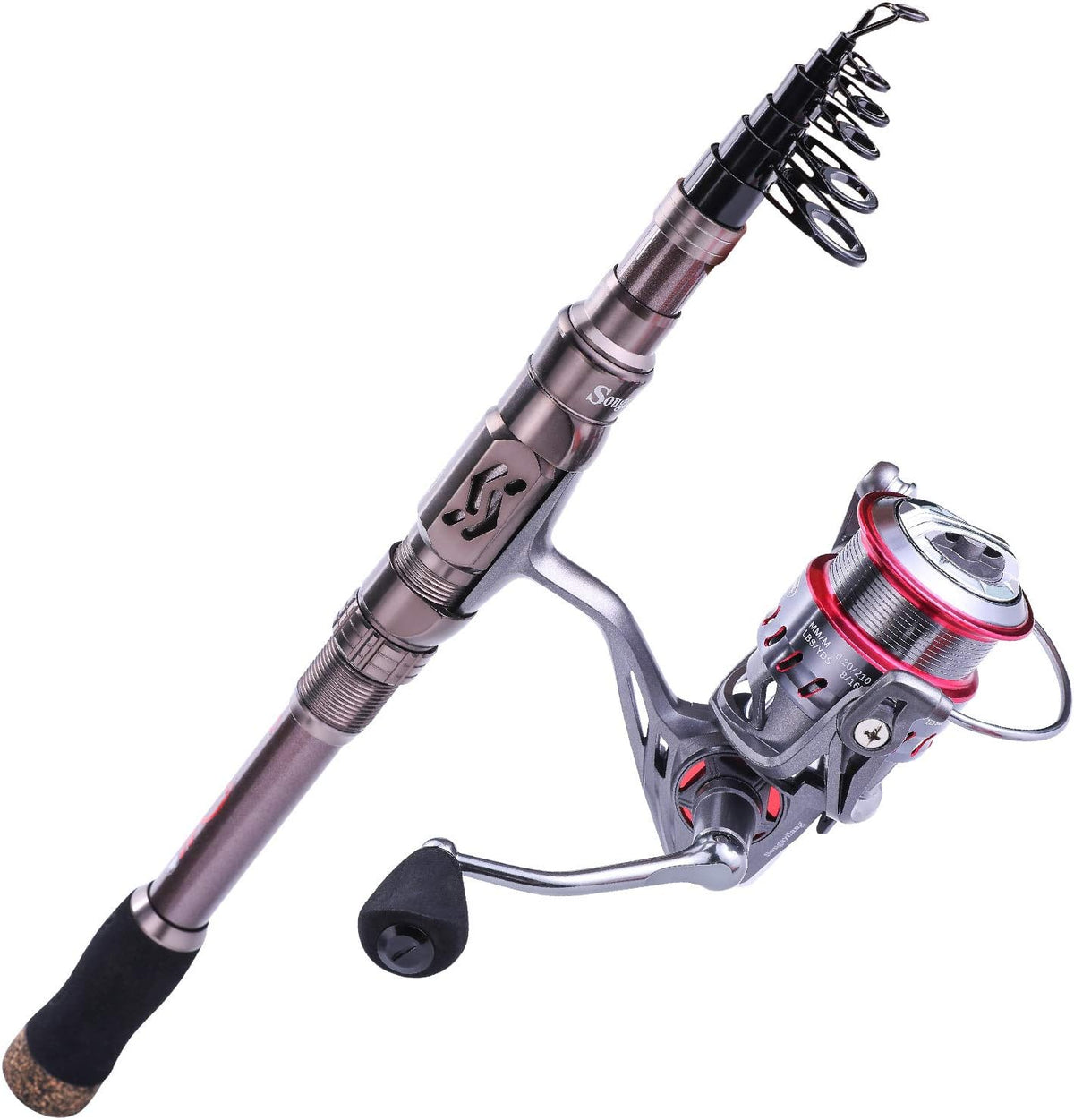 24Ton Carbon Fibre Telescopic Fishing Rod Spinning Reel Combo W864120