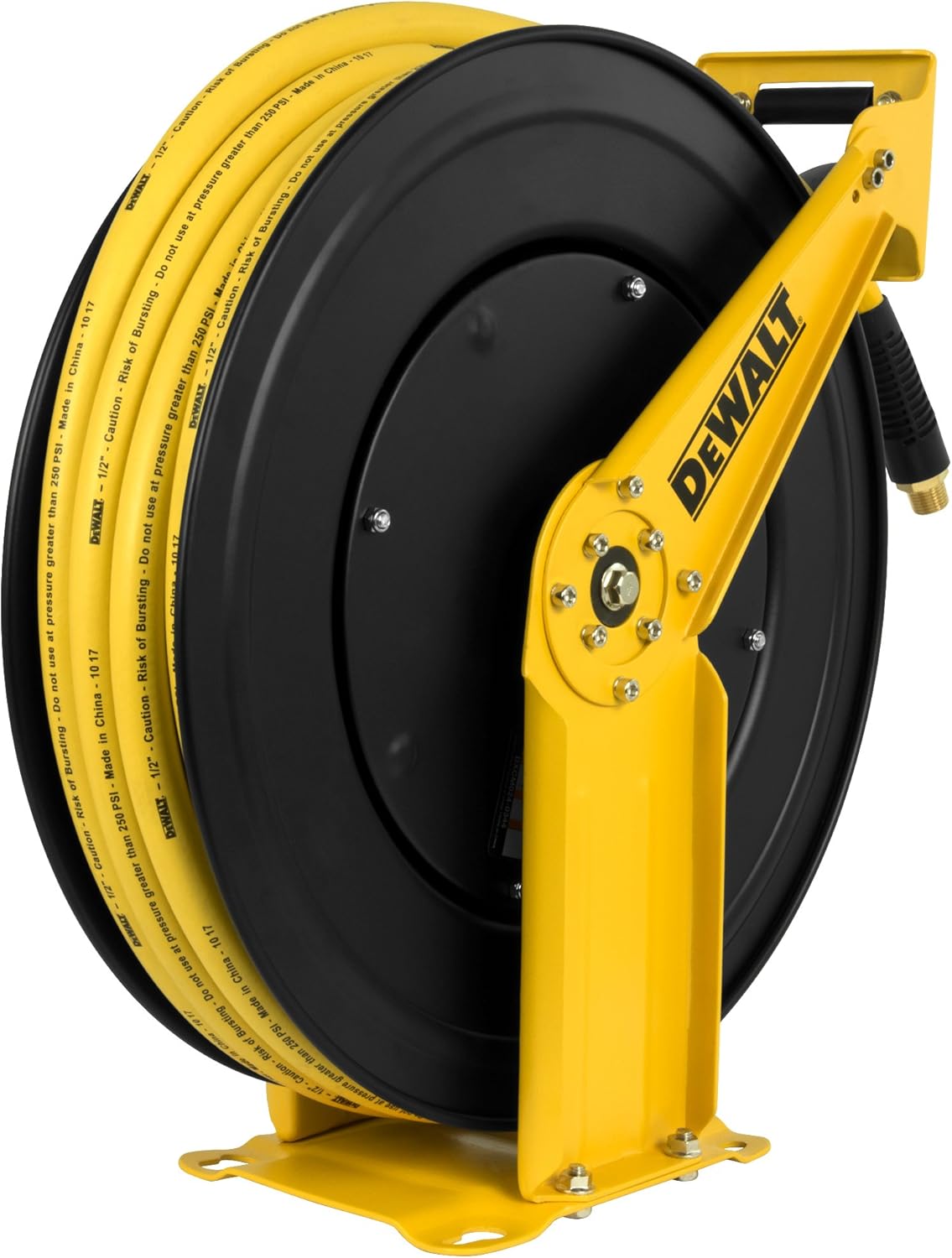 Double Arm Hose Reel with 1/2" x 50' Premium Rubber Hose V67983