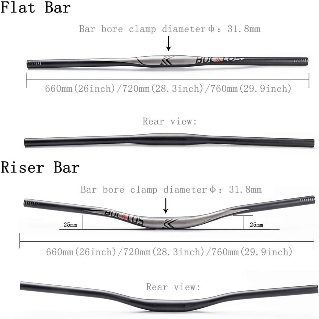 Aluminum Alloy Flat Riser Handlebar Z593