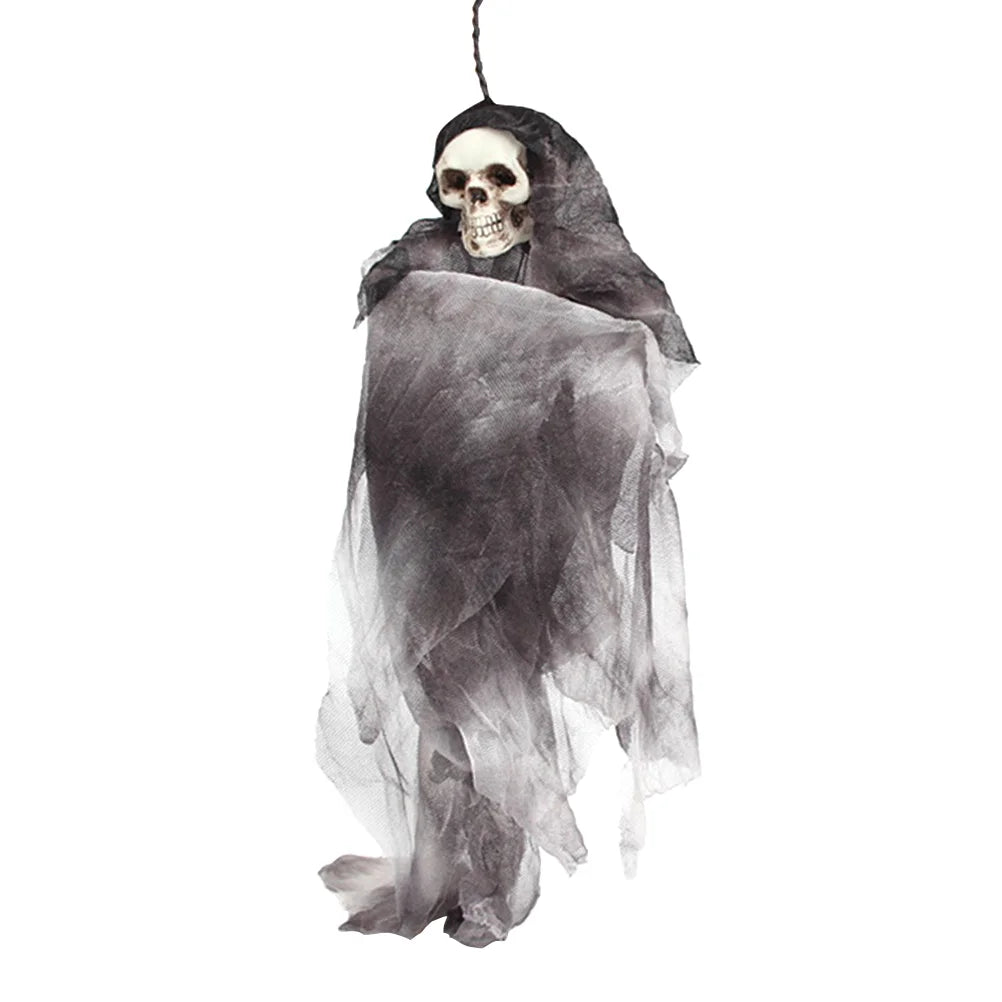 Grey Halloween Skull Doll Decoration Prop E17813