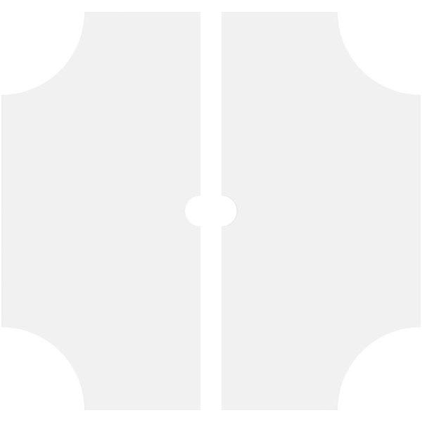 38 inchod x 3 inchid x 12 1/2 inchc x 1 inchp PVC Contemporary Ceiling Medallion R75408