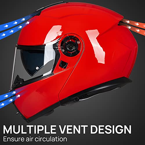 Matte Black Large Modular Full Face Motorcycle Helmet L225