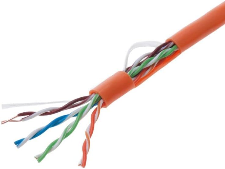 1000ft Cat5e White Solid 24AWG Shielded FTP Bulk Network Wire J51308
