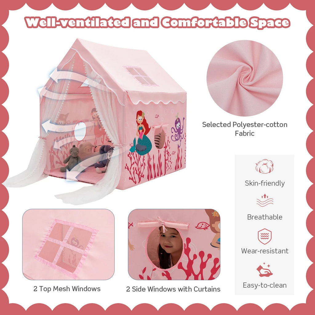 Kids Indoor Play Tent with Cotton Mat V9109