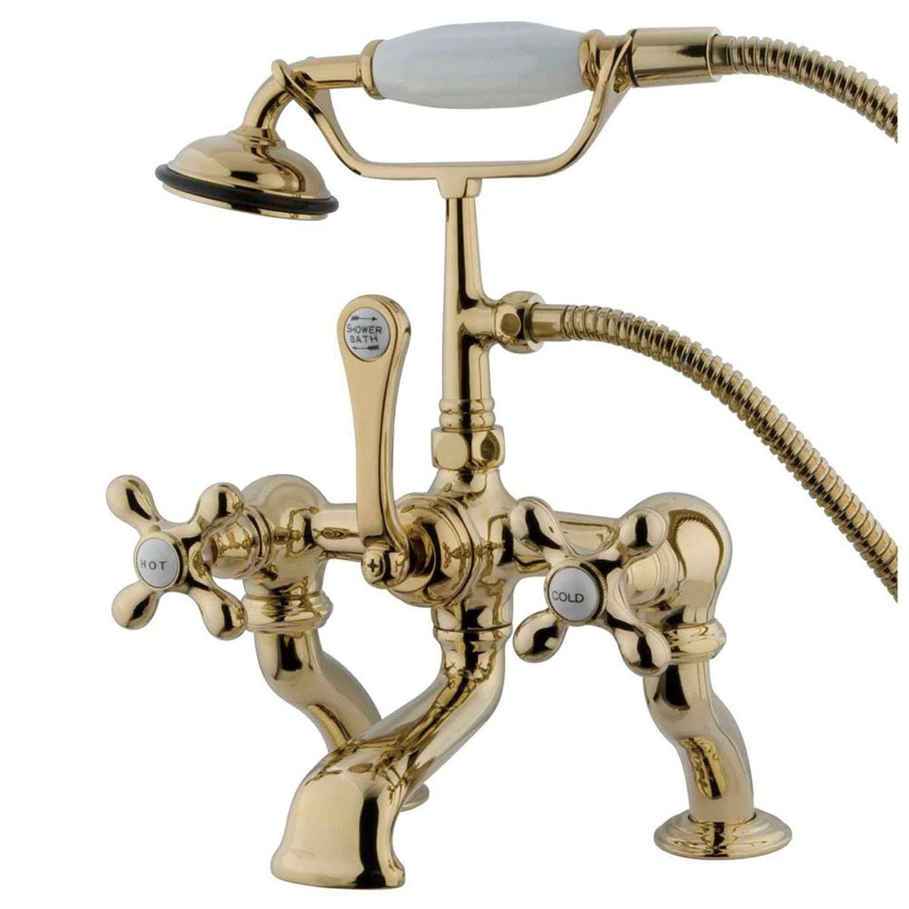 Vintage Deck Mount Tub Filler with Hand Shower, Oil Rubbed Bronze C1531