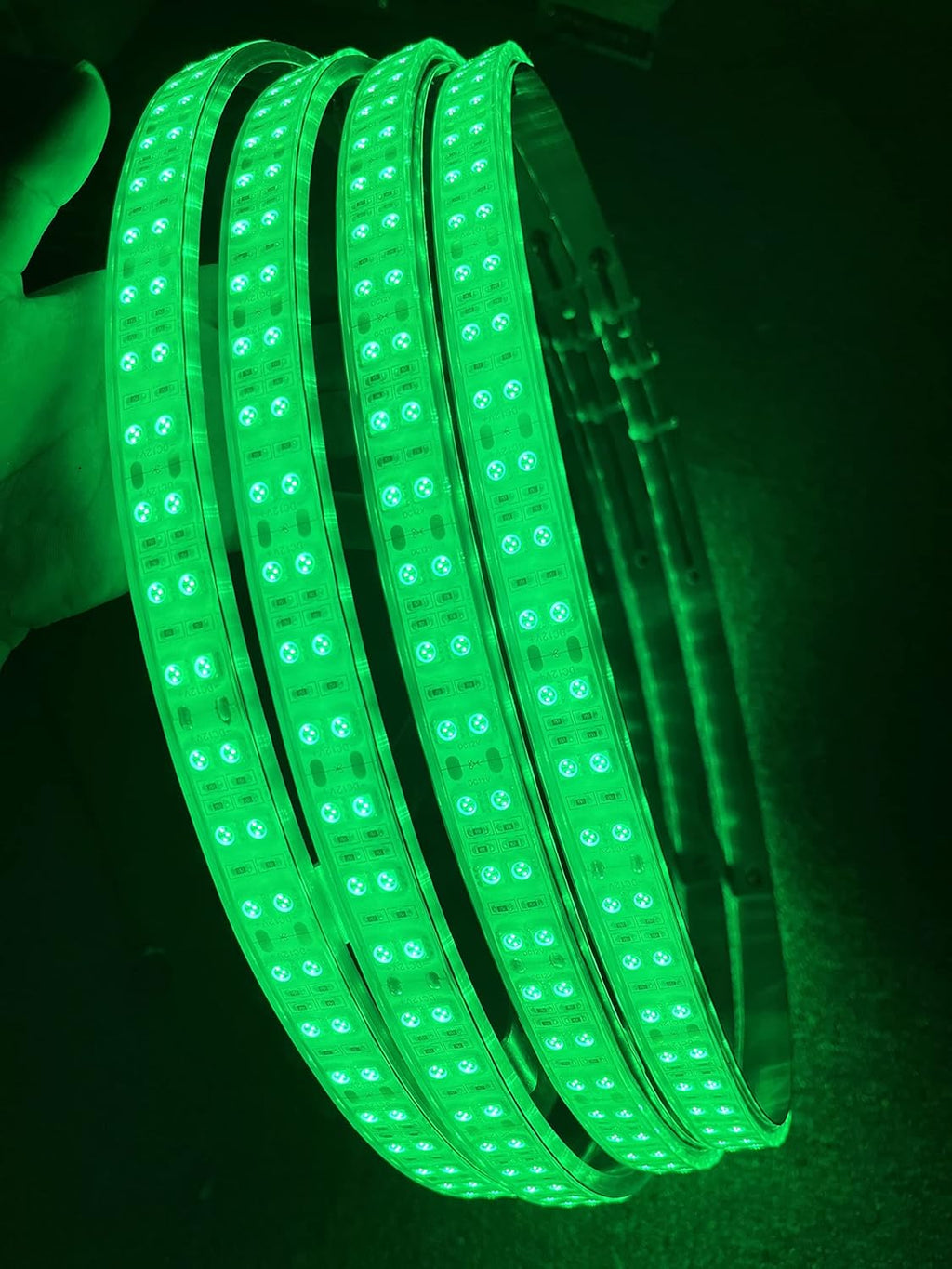 15.5" IP68 Green LED Wheel Rim Lights for Truck S6900