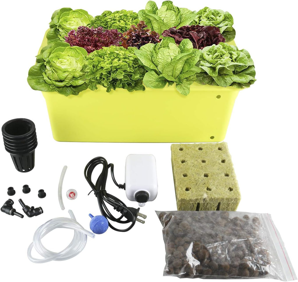 Medium Size 6 Plant Sites Hydroponic System Growing Kit with Air Pump E57572