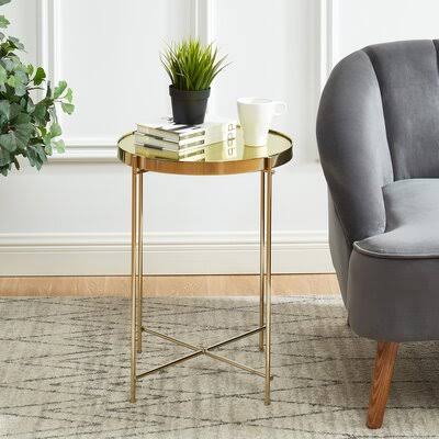 Gold End Table O169