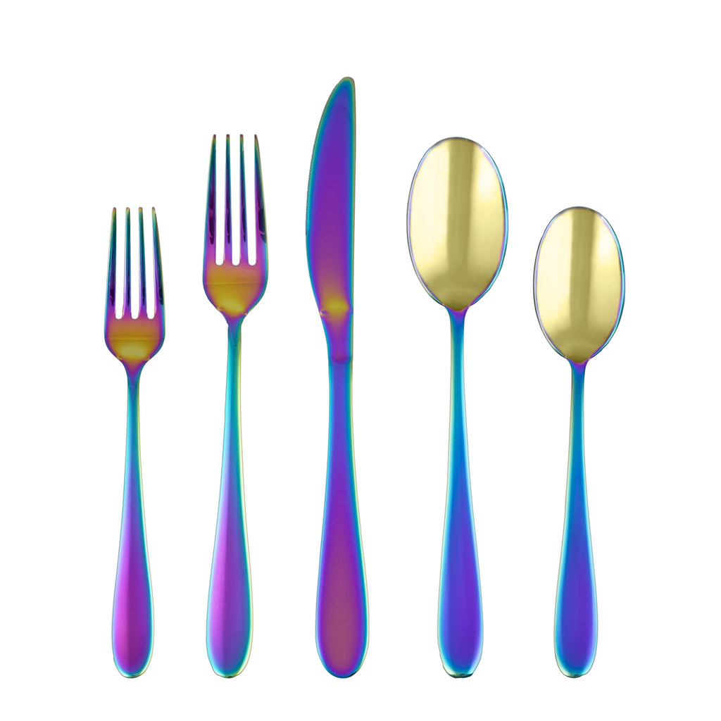 Black 20-Piece Flatware Set D46852