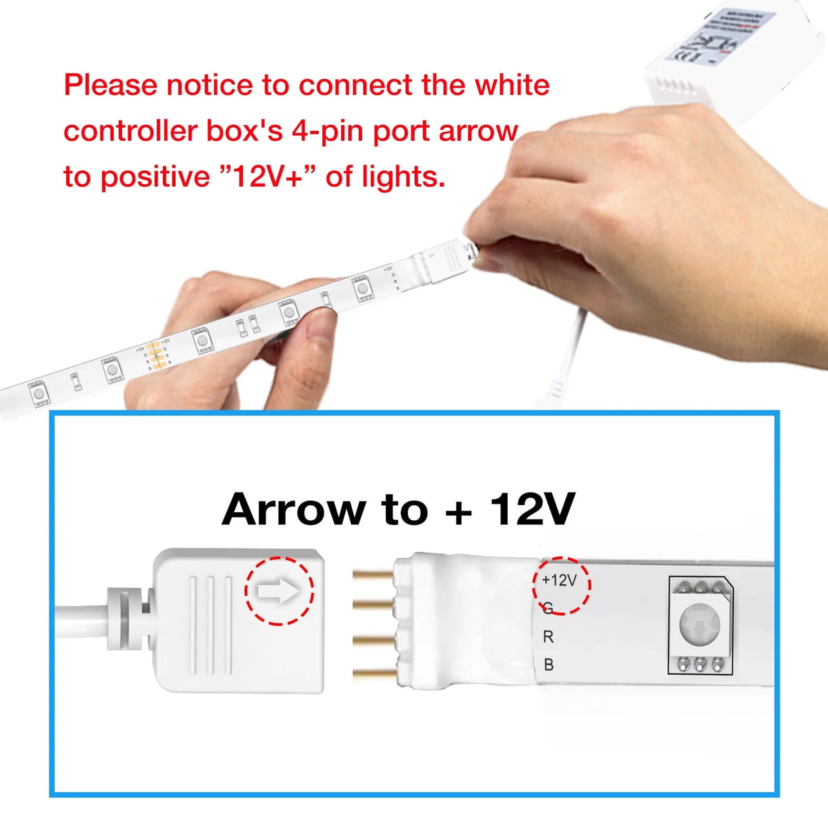 LED Strip Light 32.8ft with Remote and Power Supply X151047