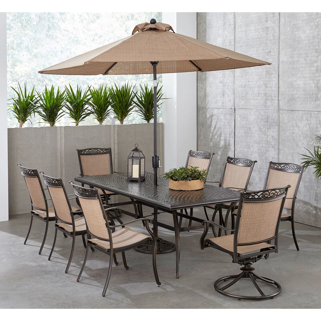 9-Piece Aluminum Outdoor Dining Set Y812