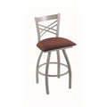 Swivel Bar Stool with Anodized Nickel Finish J77944