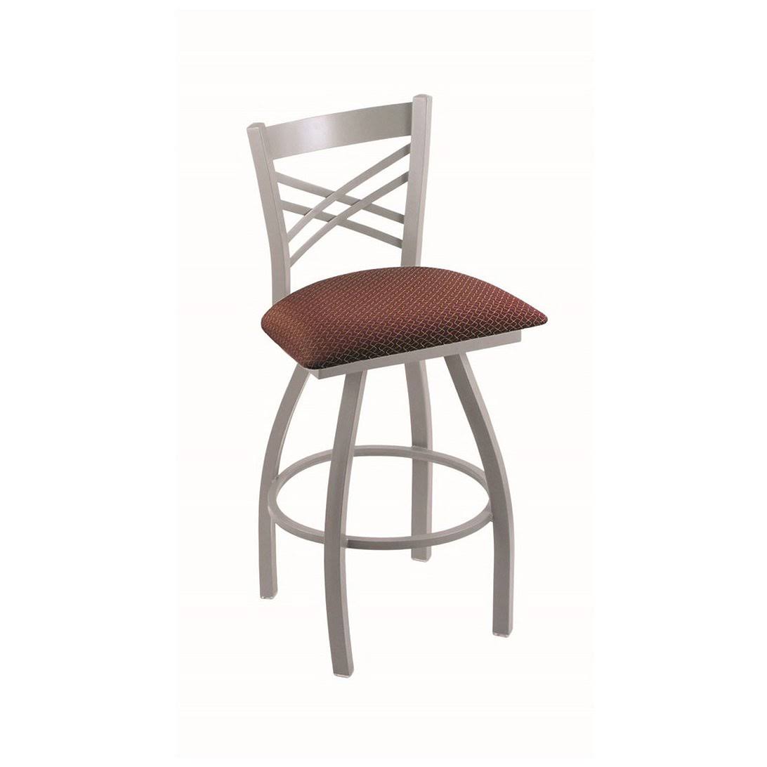 Swivel Bar Stool with Anodized Nickel Finish J77944