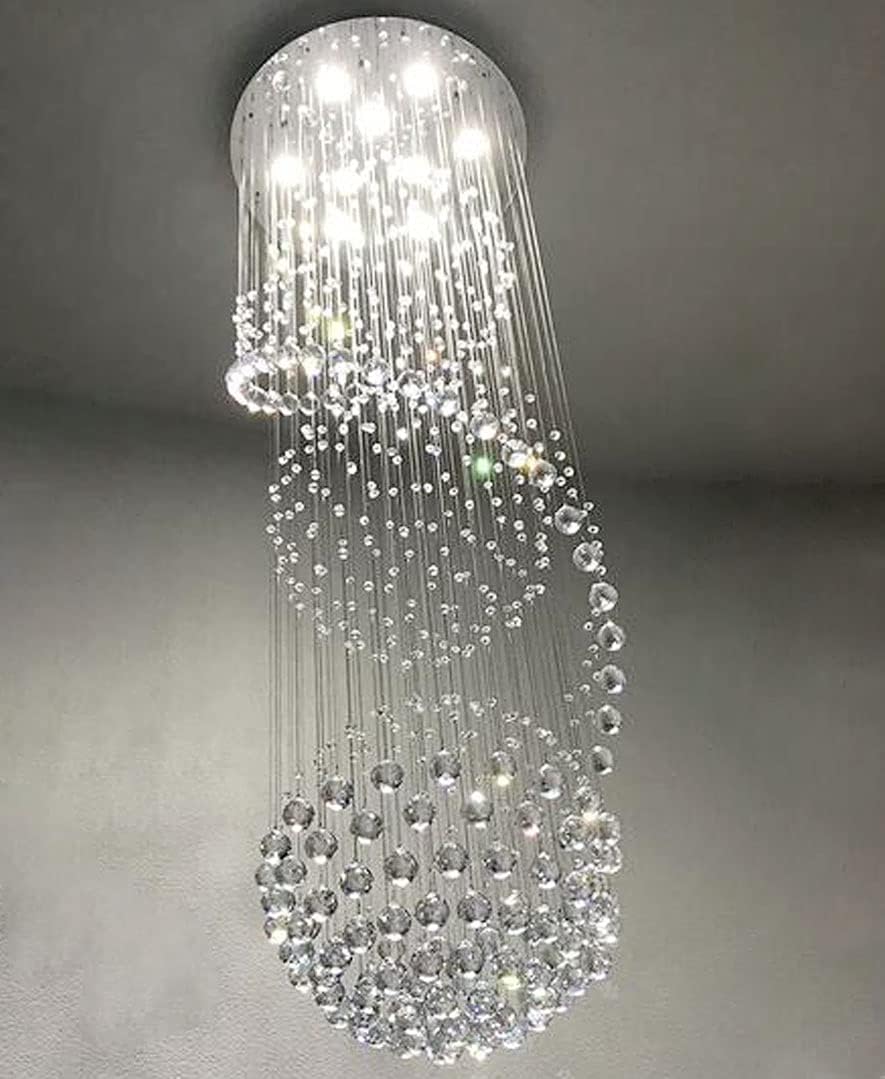 Crystal Raindrop Chandelier LED Bulbs Included H178192