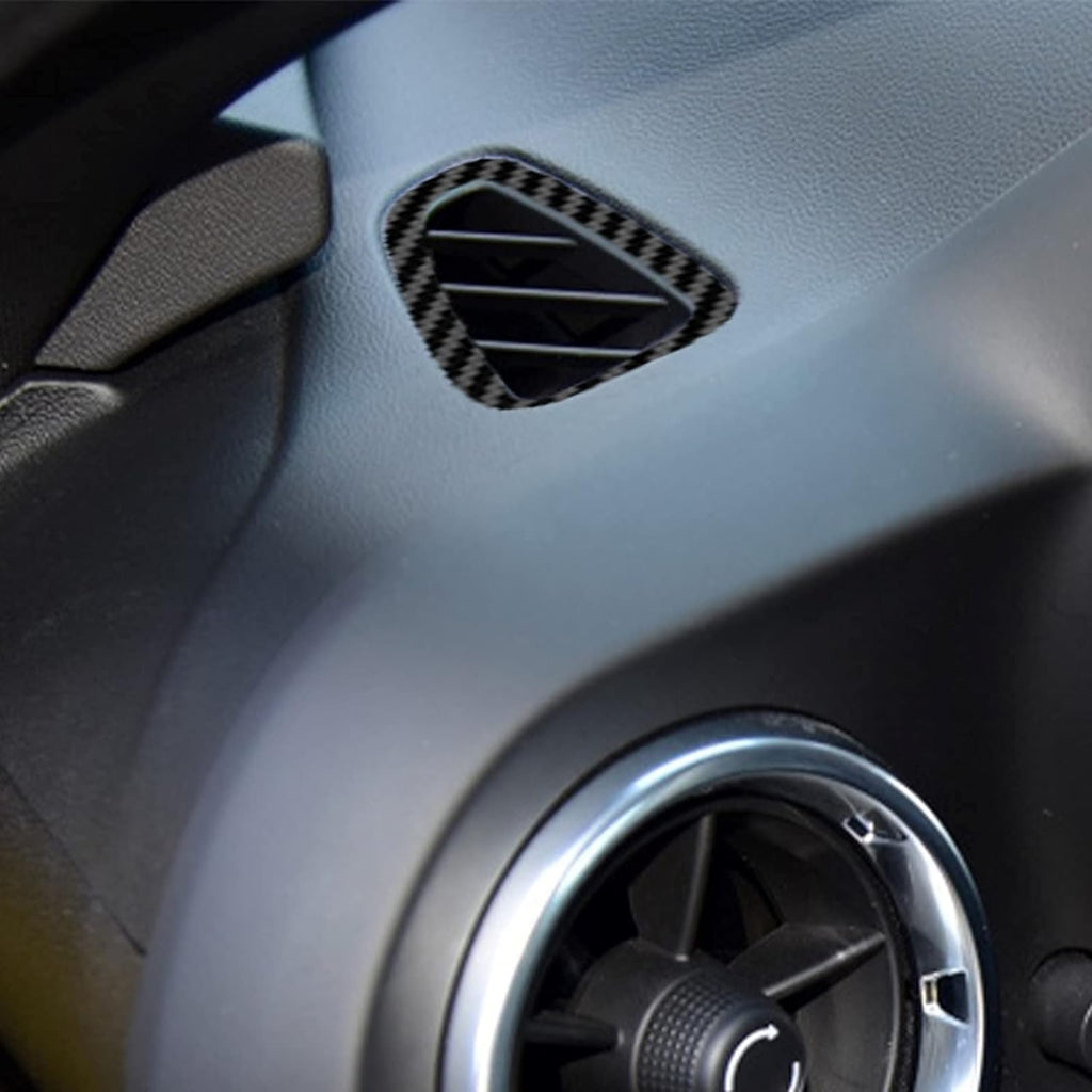 Carbon Fiber Texture Vinyl Wrap Center Console Dashboard Cover for Chevrolet Camaro 28PCS Black Z962038
