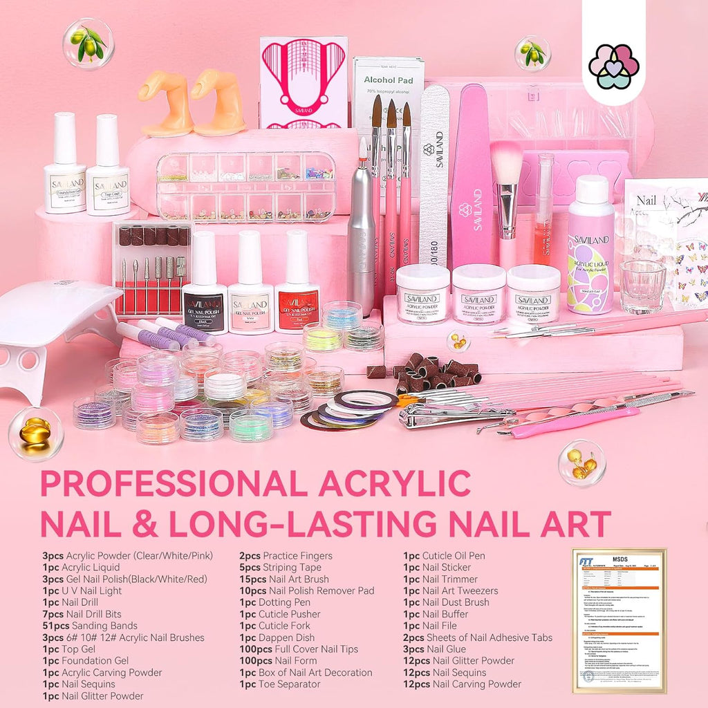 Acrylic Nail Kit with Drill E76760