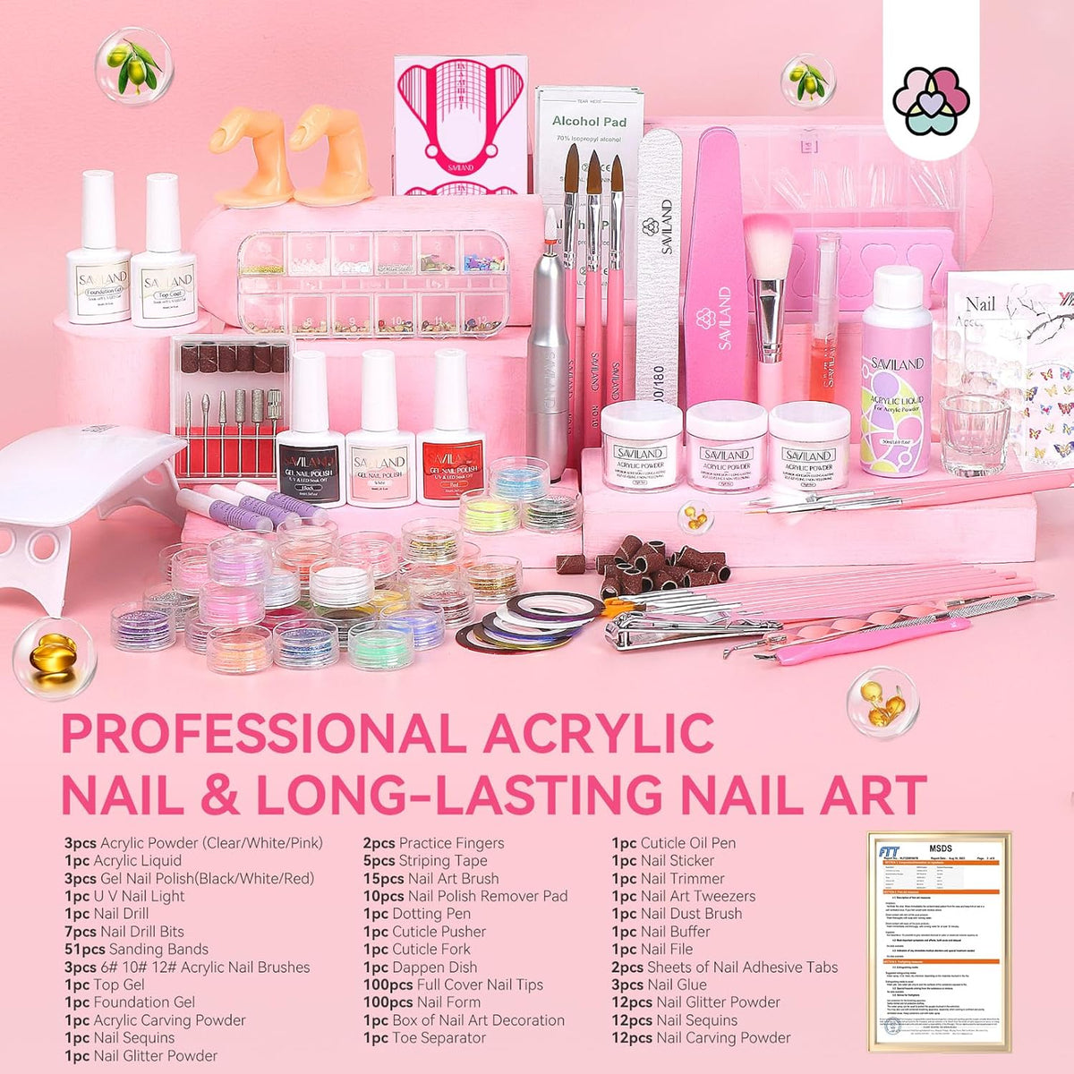 Acrylic Nail Kit with Drill E76760