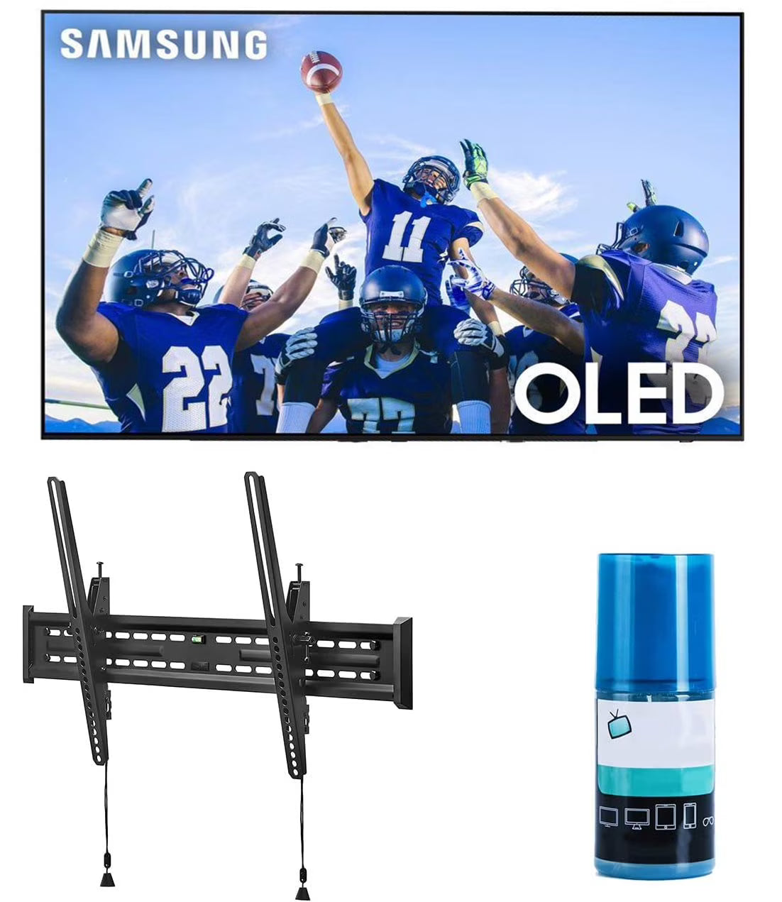 55" 4K OLED Smart TV with Tilt Mount and Screen Cleaner Kit L8153