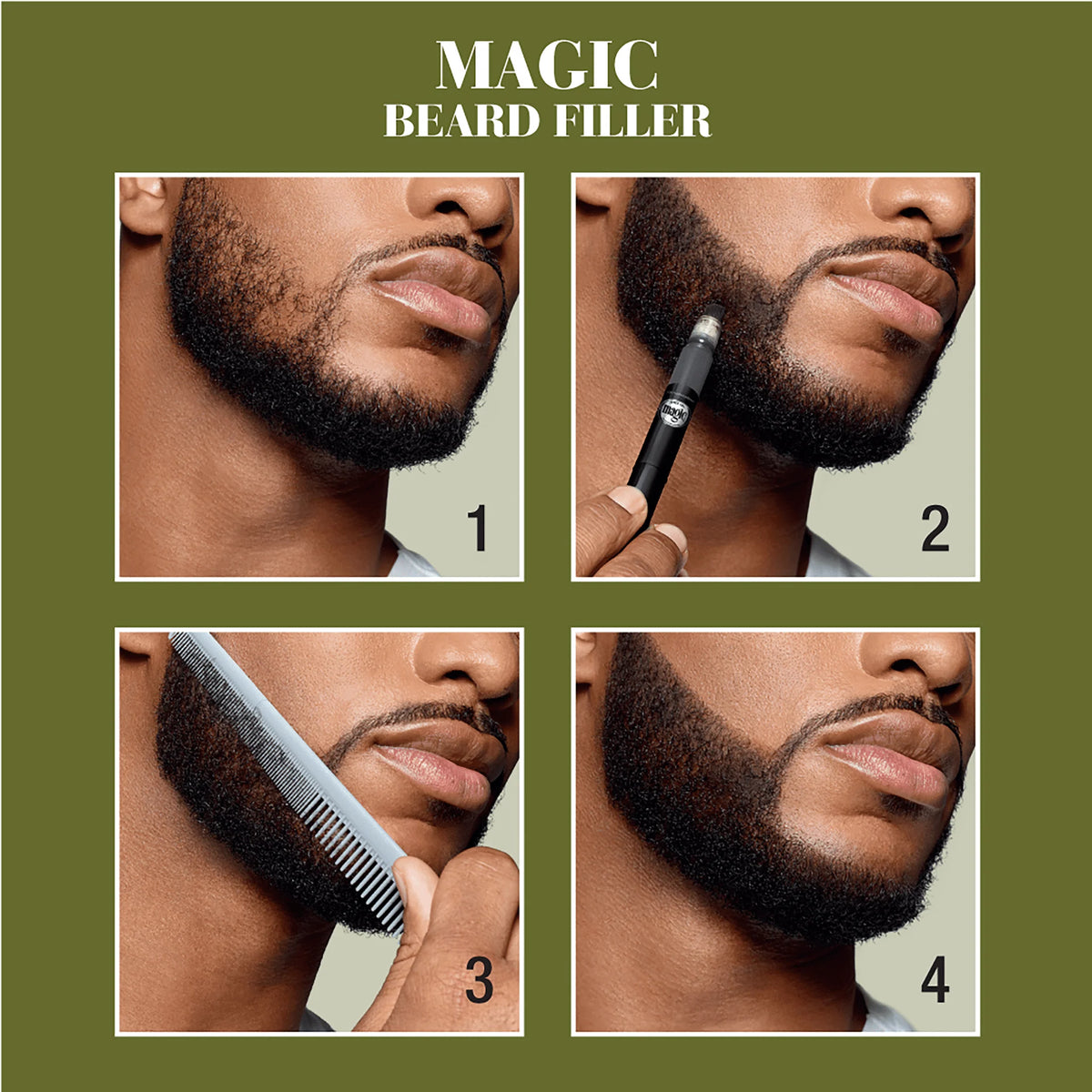 Natural Black Beard Filler E2415