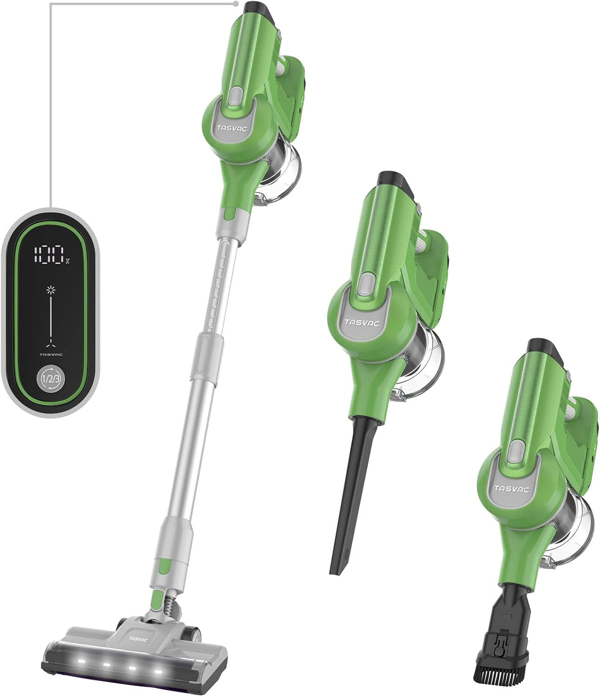 Cordless Stick Vacuum Cleaner with LED Display, 260W 50 Minutes Runtime E17497