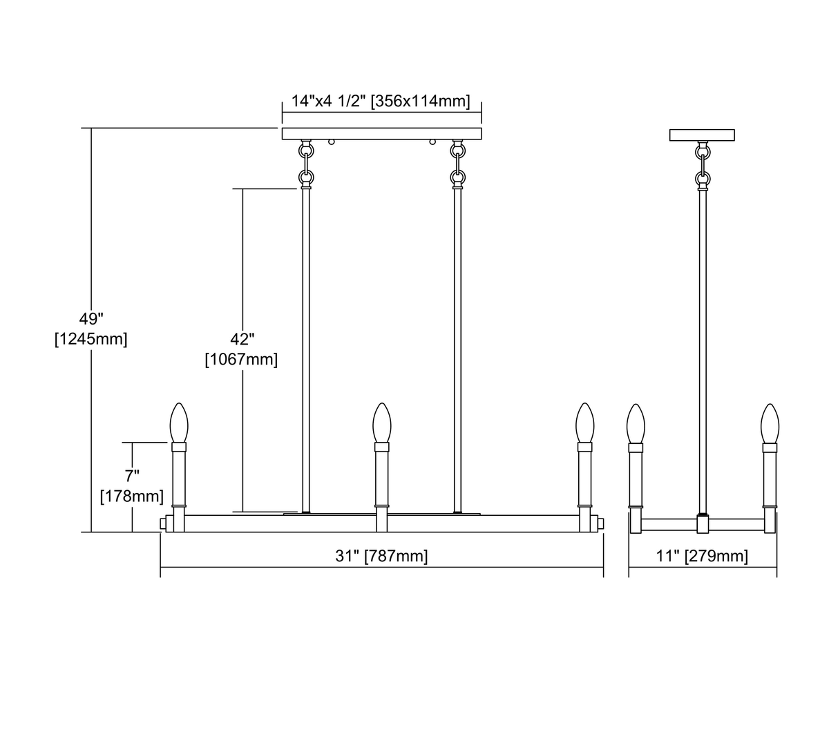 6-Light Chandelier Z423664
