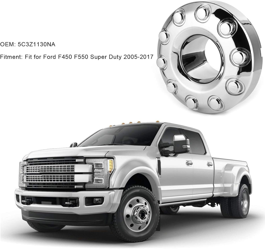 Chrome Wheel Center Hub Cap 10 Lug Pack of 2 J297